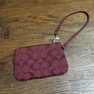 Coach Bags - Maroon Coach Wristlet Coach Bags - Maroon Coach Wristlet